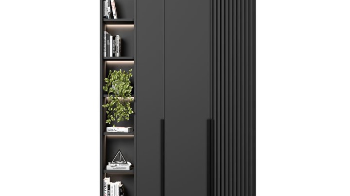 渲染模型_书柜125