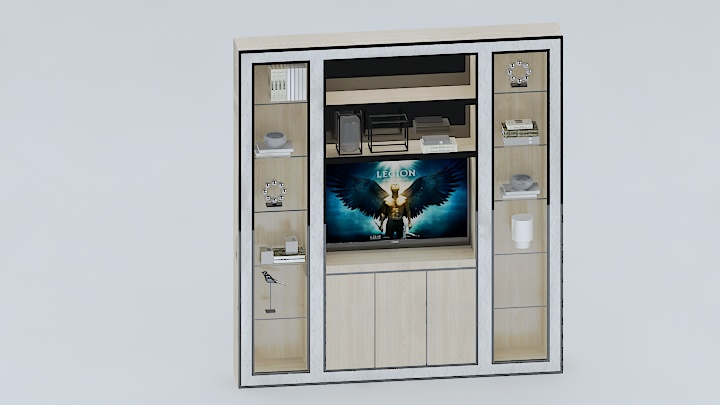 渲染模型_书柜147