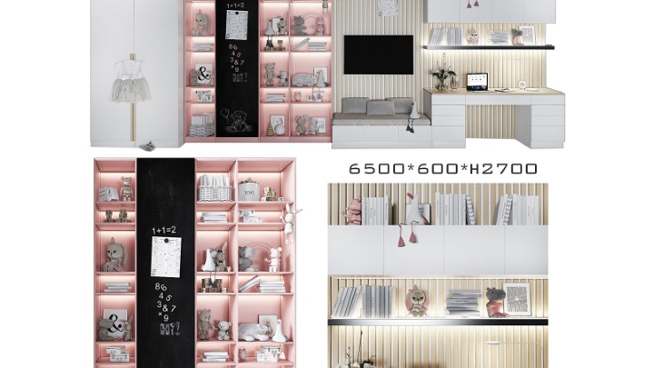 渲染模型_儿童家具052