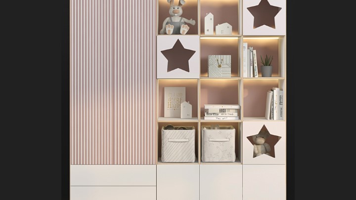 渲染模型_儿童房家具141