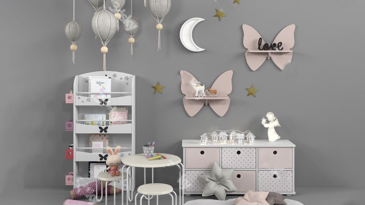 渲染模型_儿童房家具147