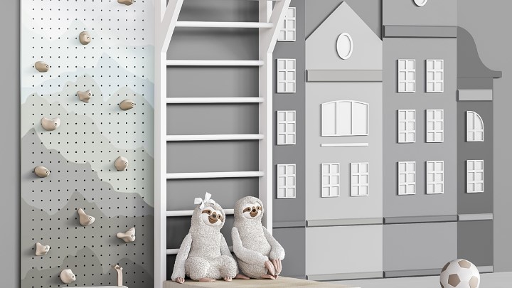 渲染模型_儿童房家具装饰品005