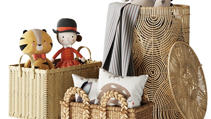 渲染模型_儿童玩具玩偶006