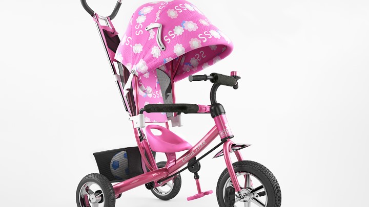 渲染模型_儿童车003