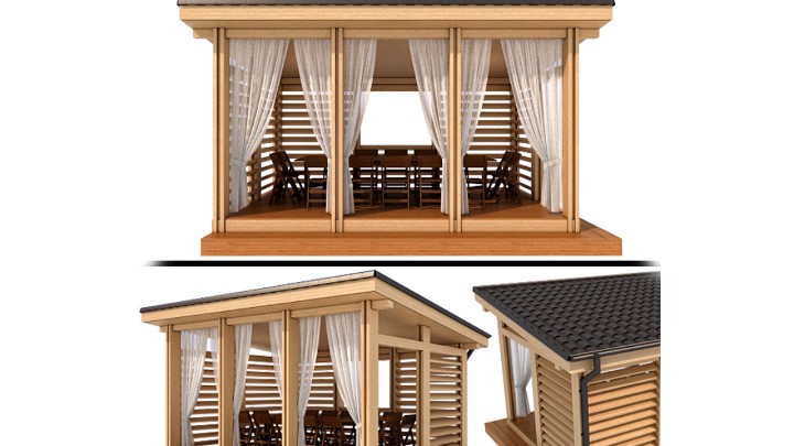 渲染模型_凉亭029