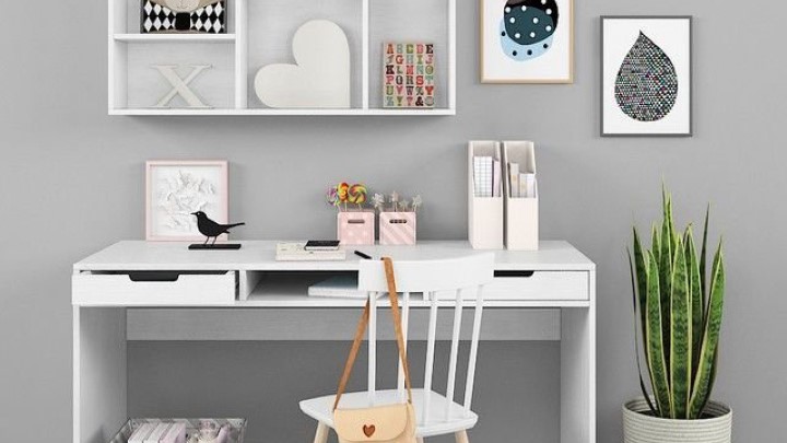 渲染模型_办公桌椅096