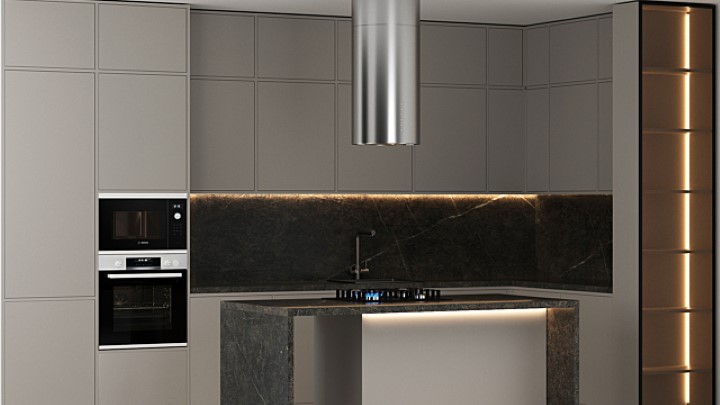 渲染模型_厨房214