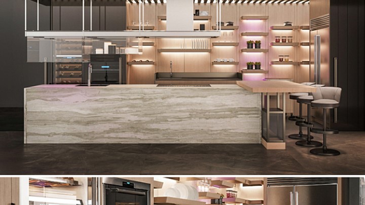 渲染模型_厨房233