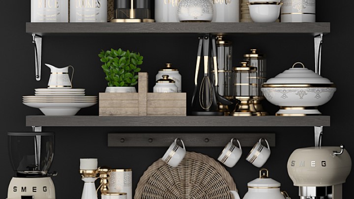 渲染模型_厨房套装009