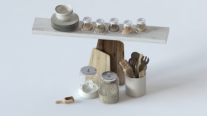 渲染模型_厨房用品068