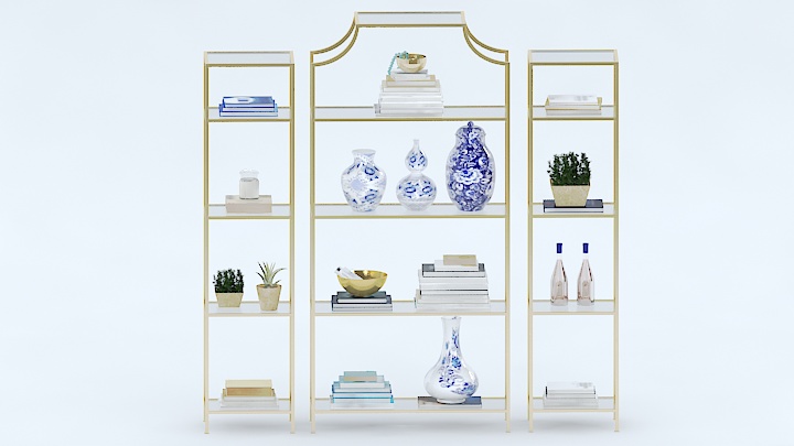 渲染模型_古玩架001