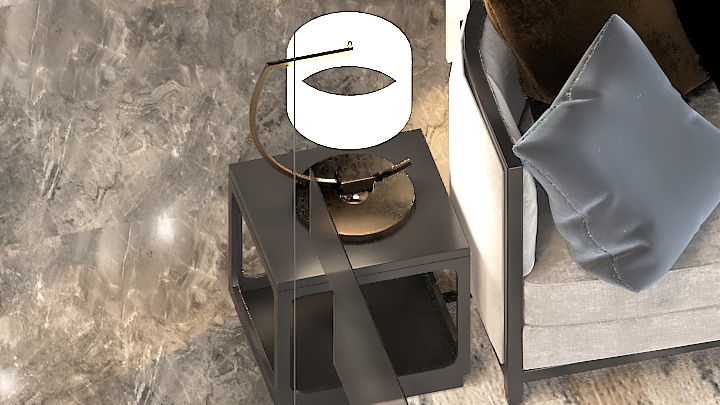 渲染模型_台灯712