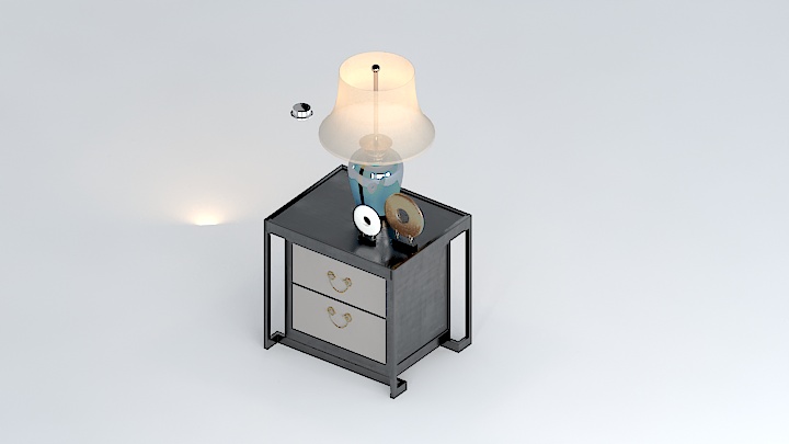 渲染模型_台灯732