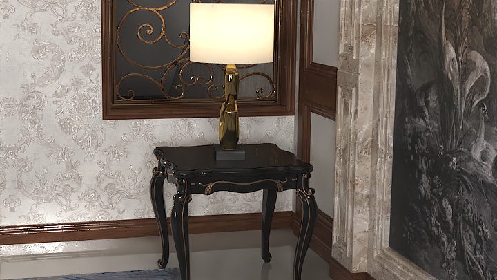 渲染模型_台灯761