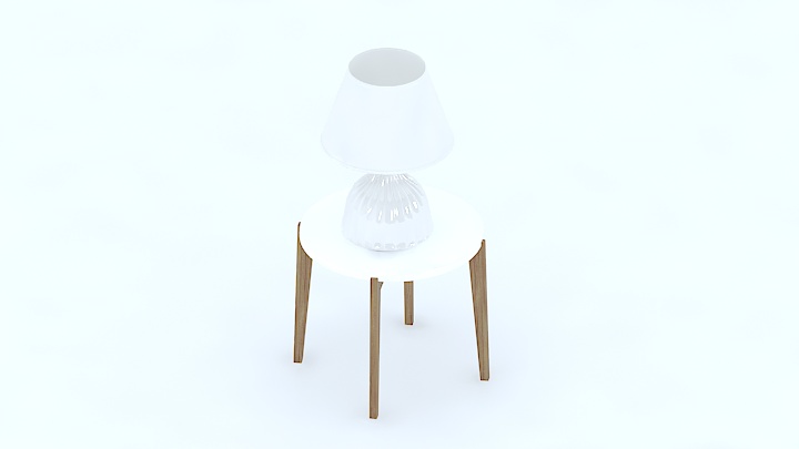 渲染模型_台灯805