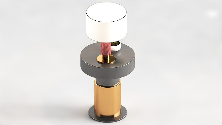 渲染模型_台灯830