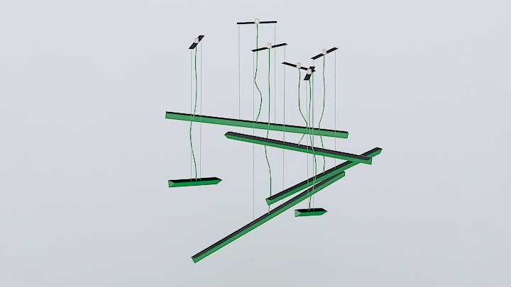 渲染模型_吊灯3360