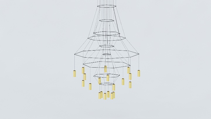 渲染模型_吊灯3374