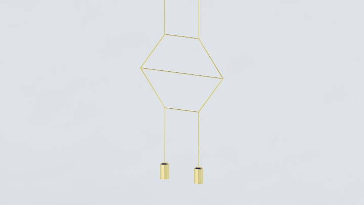 渲染模型_吊灯3375