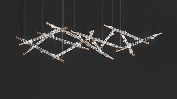 渲染模型_吊灯3406