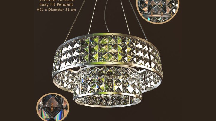 渲染模型_吊灯3409