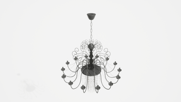 渲染模型_吊灯3455
