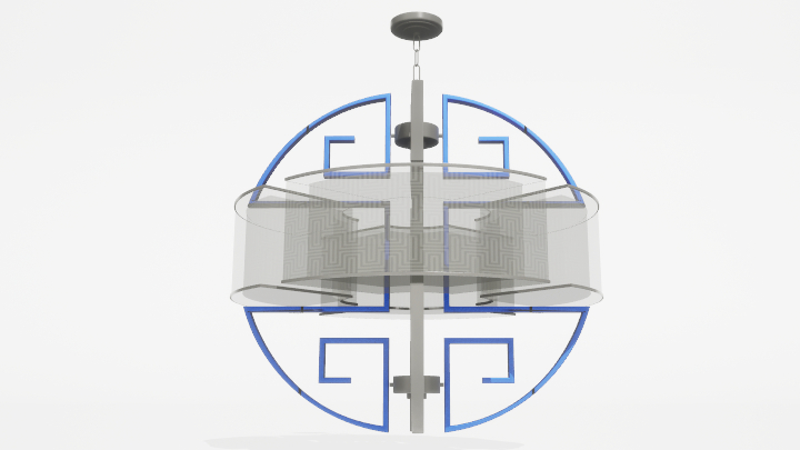 渲染模型_吊灯3506