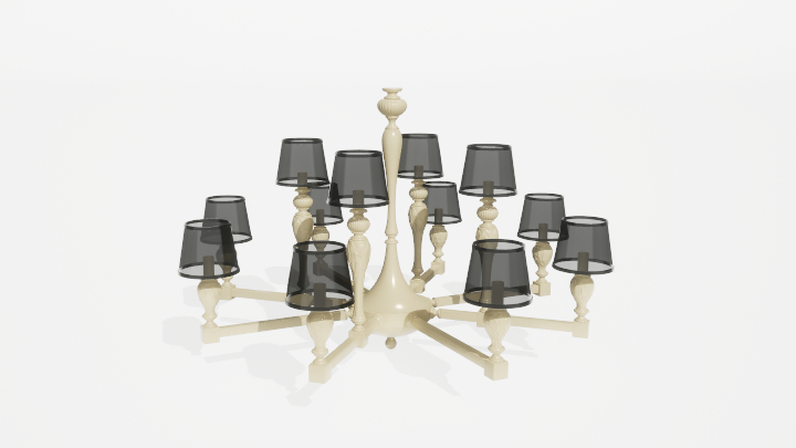 渲染模型_吊灯3514