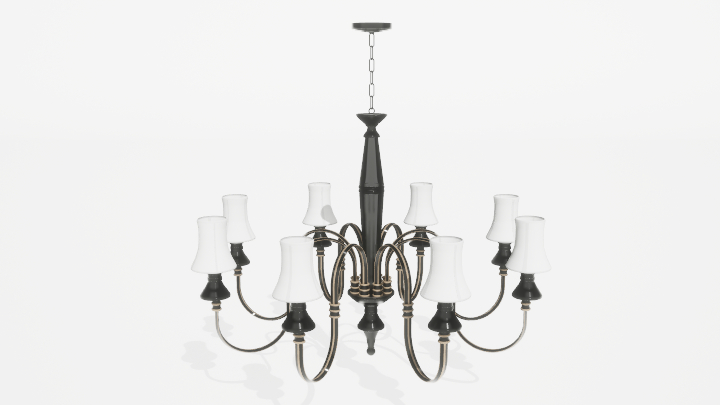 渲染模型_吊灯3519