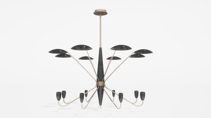 渲染模型_吊灯3540