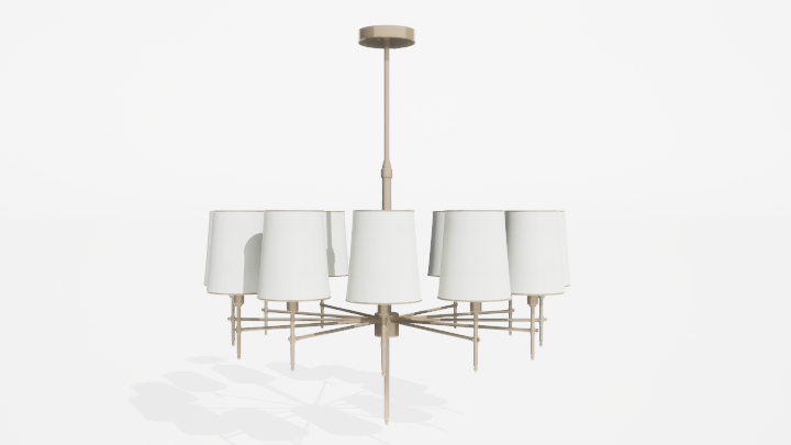 渲染模型_吊灯3558