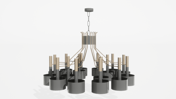 渲染模型_吊灯3560