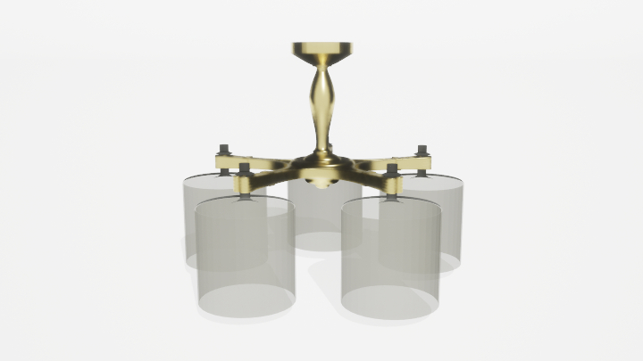 渲染模型_吊灯3566