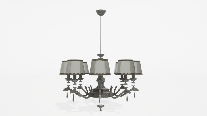 渲染模型_吊灯3604