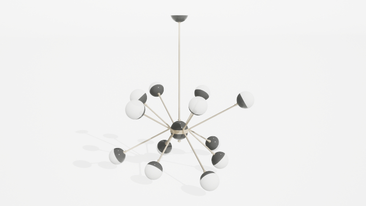 渲染模型_吊灯3645