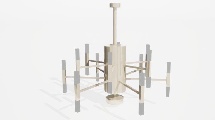 渲染模型_吊灯3647