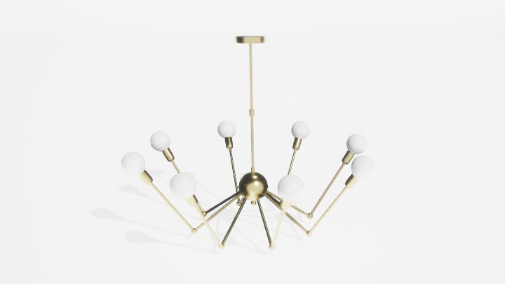 渲染模型_吊灯3663