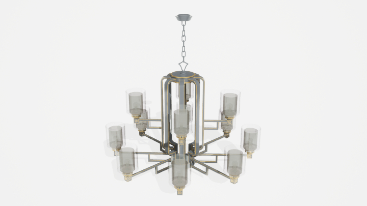 渲染模型_吊灯3670