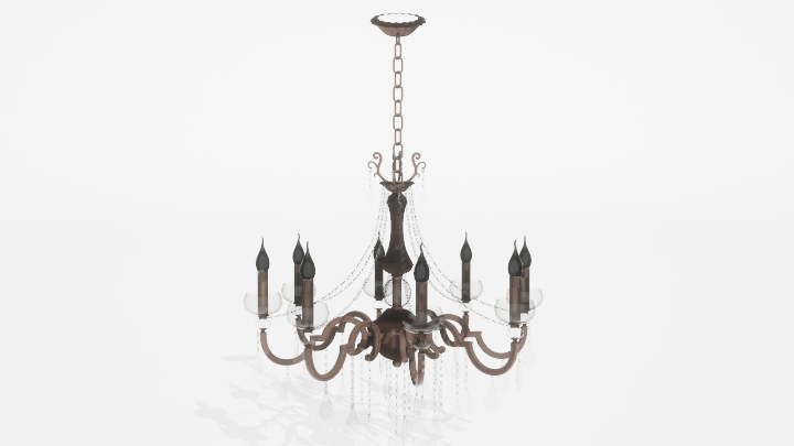 渲染模型_吊灯3709