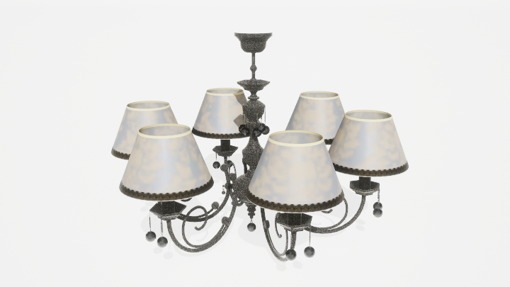 渲染模型_吊灯3747