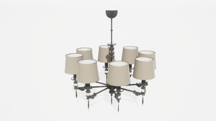 渲染模型_吊灯3748