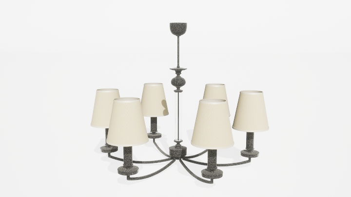 渲染模型_吊灯3758