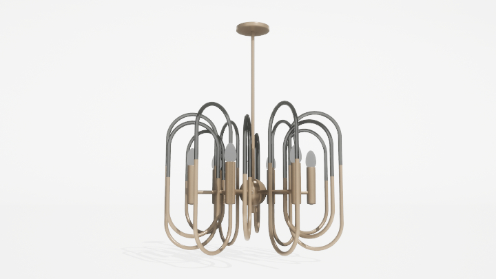 渲染模型_吊灯3790