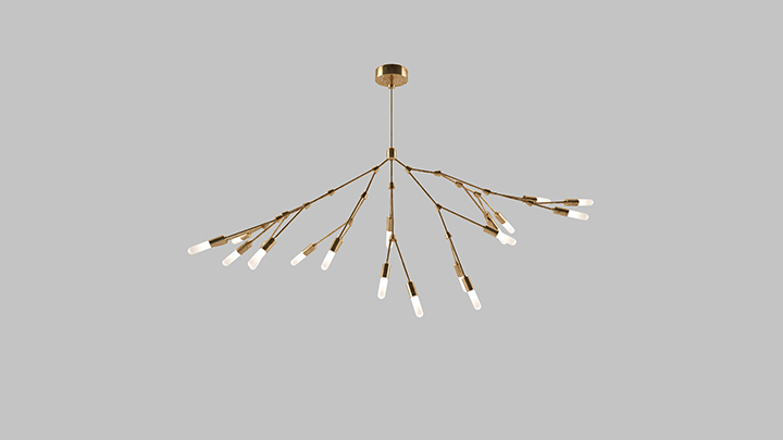 渲染模型_吊灯3853