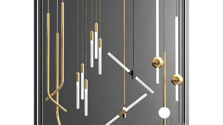 渲染模型_吊灯4047