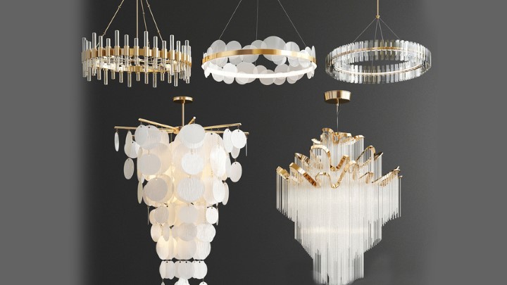 渲染模型_吊灯4052