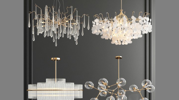 渲染模型_吊灯4064