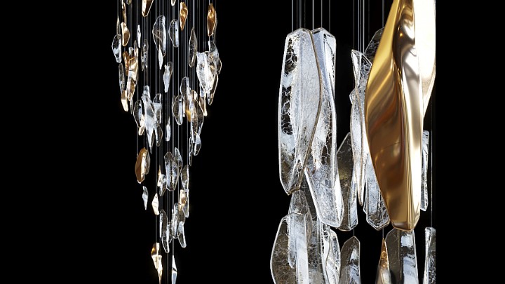 渲染模型_吊灯4070