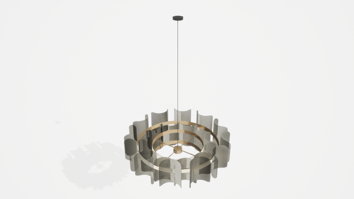 渲染模型_吊灯4201