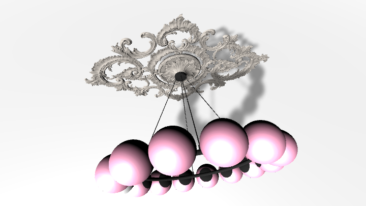 渲染模型_吊灯4388